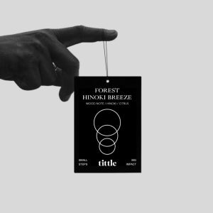 티를 히노키향 차량용 종이 샤쉐 방향제 포레스트 히노키 브리즈