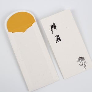 190x95mm 부의금 조의금 티끌무늬 화이트 이중 골드펄 레이어드 경조사 봉투 5매입