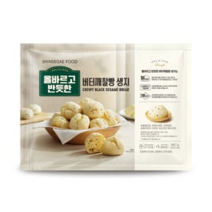 올바르고 반듯한 버터 깨찰빵 생지 967G (1개) 쫀득 쫄깃한 식감 타피오카 대량 구매