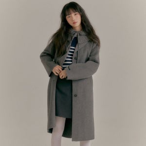 로엠 니트 레이어드 롱 코트 RMJHE4VR12
