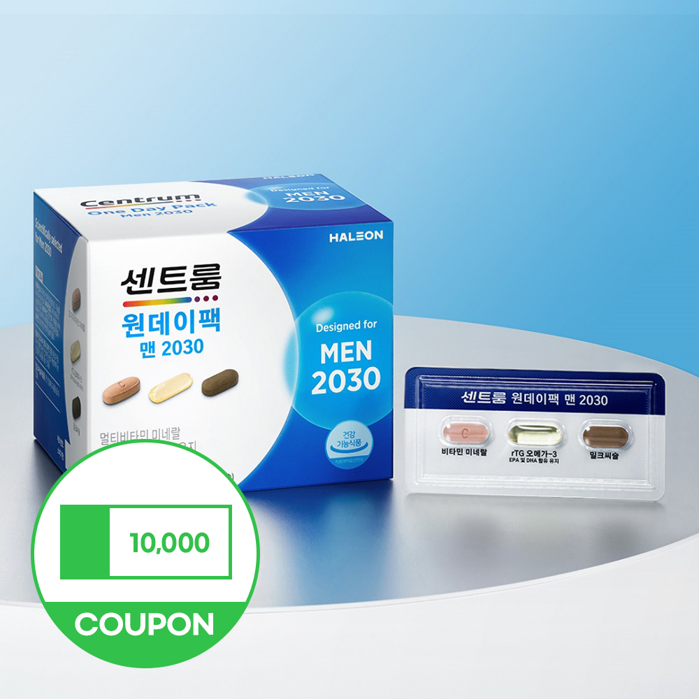 센트룸 원데이팩 맨 <b>2030</b> 30개입, 1개