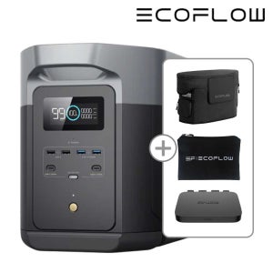 에코플로우 델타2 맥스 2048Wh+800W 주행충전기 세트 파워뱅크 캠핑용 낚시용