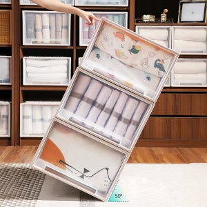 311 옷장 투명 서랍형 슬라이딩 리빙박스 옷 수납 정리함 수납함 플라스틱 서랍 소품