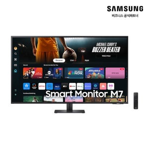 삼성 43(107.9cm) 스마트 4K UHD 모니터 M7 S43DM702 빅스비 LS43DM702UKXKR 블랙