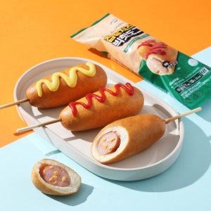 싱글팩토리 육즙팡팡 찹쌀치즈 빅핫도그 130g x 10팩 어린이간식 치즈소시지 핫도그