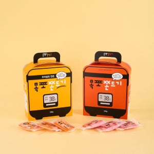 쫀박스 국내산 목포 밥통 쫀드기 1+1 세트 밀쫀드기500g 쌀쫀드기500g