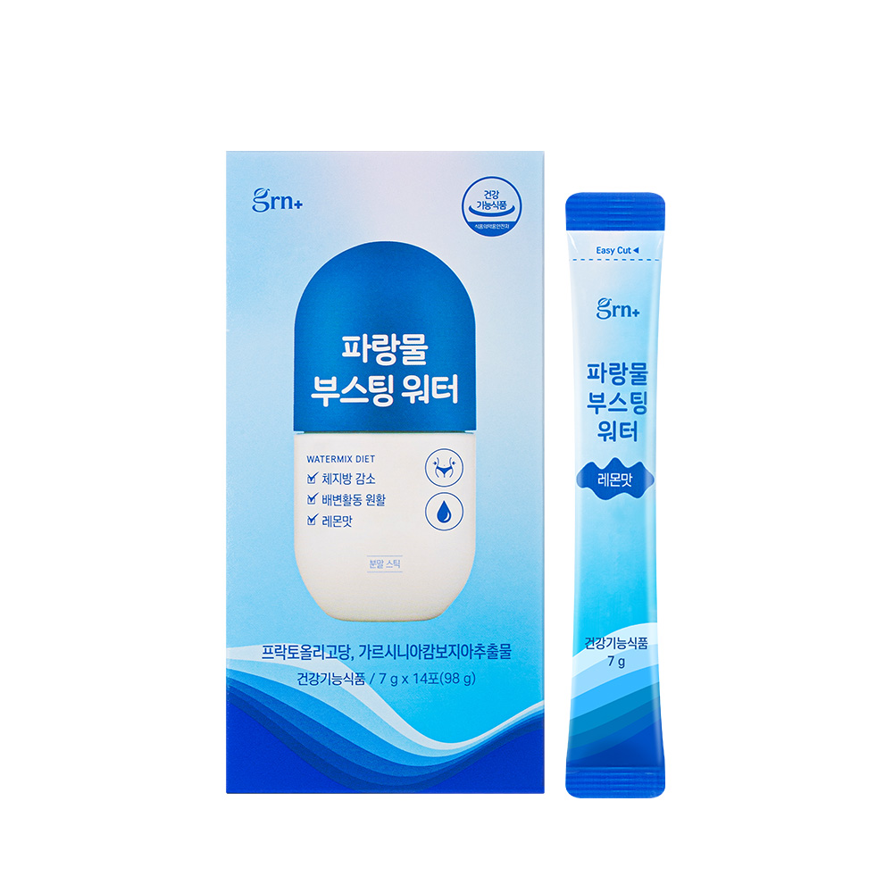 <b>GRN</b> 파랑물 다이어트 워터 레몬맛 14포, 1개