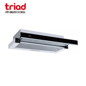 트라이애드 주방후드 T401GH 슬림 블랙 슬라이드 주방환풍기 교체 후황