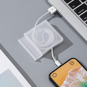 핸드폰줄정리 충전기선 정리 수납 케이스 거치대 줄감개