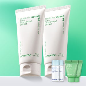 [더블구성] 이니스프리 그린티 씨드 히알루론산 보습 속건조 수분크림 80ml, 2개