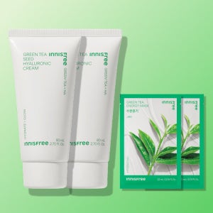 [더블구성] 이니스프리 그린티 씨드 히알루론산 수분크림 / 진정 보습 속건조 화잘먹 80ml, 2개