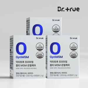 닥터트루 프리미엄 옵티 MSM 관절 케어 연골 영양 엠에스엠 60정, 3개