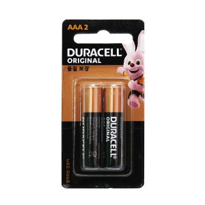 파워 듀라셀 알카라인건전지AAA LR03 2입
