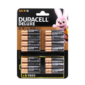 파워 듀라셀 알카라인건전지 AA 8+6입 LR6