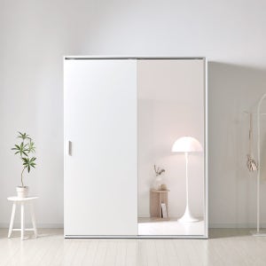 유테라 브리드 1600 전신거울 E0등급 슬라이딩옷장 미닫이 키큰 장롱 옷장