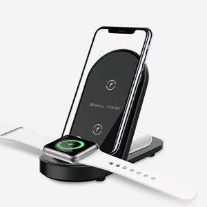 코드나인 3in1 폴딩 스탠드 무선충전기 아이폰 애플워치 에어팟 버즈