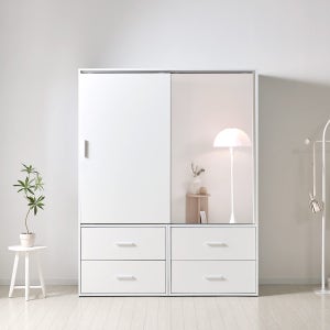 유테라 브리드 1600 서랍 거울 E0등급 슬라이딩옷장 미닫이 키큰 장롱 옷장