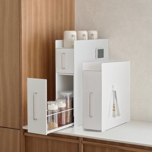 코드리빙 클린업스토리지 주방 식탁정리함 싱크대서랍 양념통 정리 주방슬라이딩수납함 M