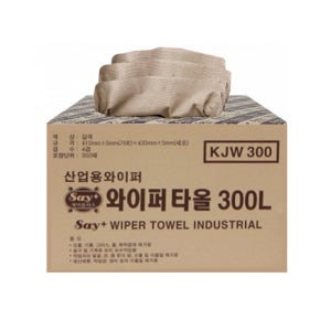 와이퍼타올 300매 4겹 보루 산업용 다용도 타올 410mmX430mm