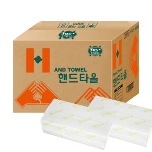 세이플러스 핸드타올 2겹 5000매 1박스