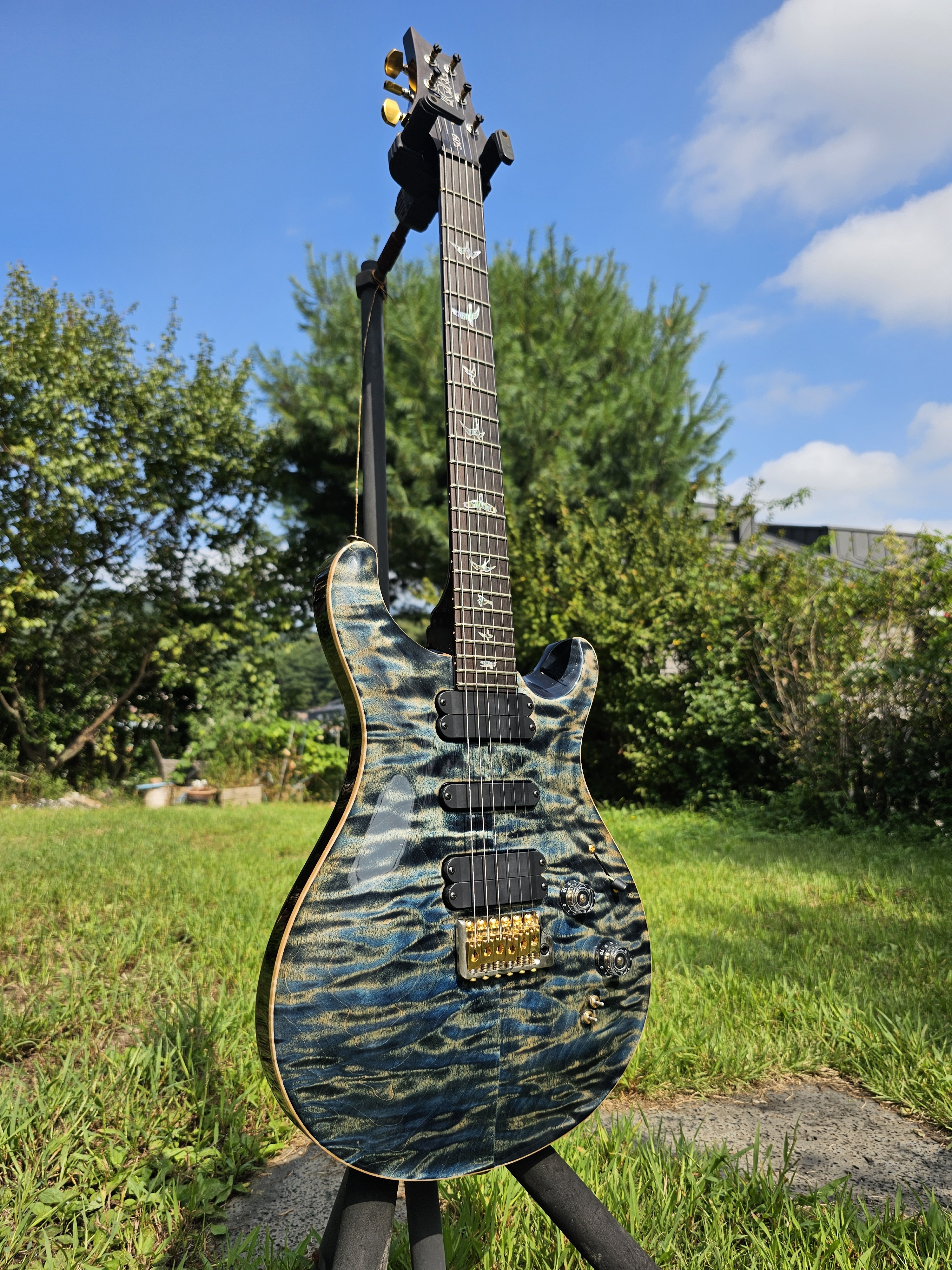 PRS 우드라이브러리 509 페이디드 웨일블루 킬러탑 USA
