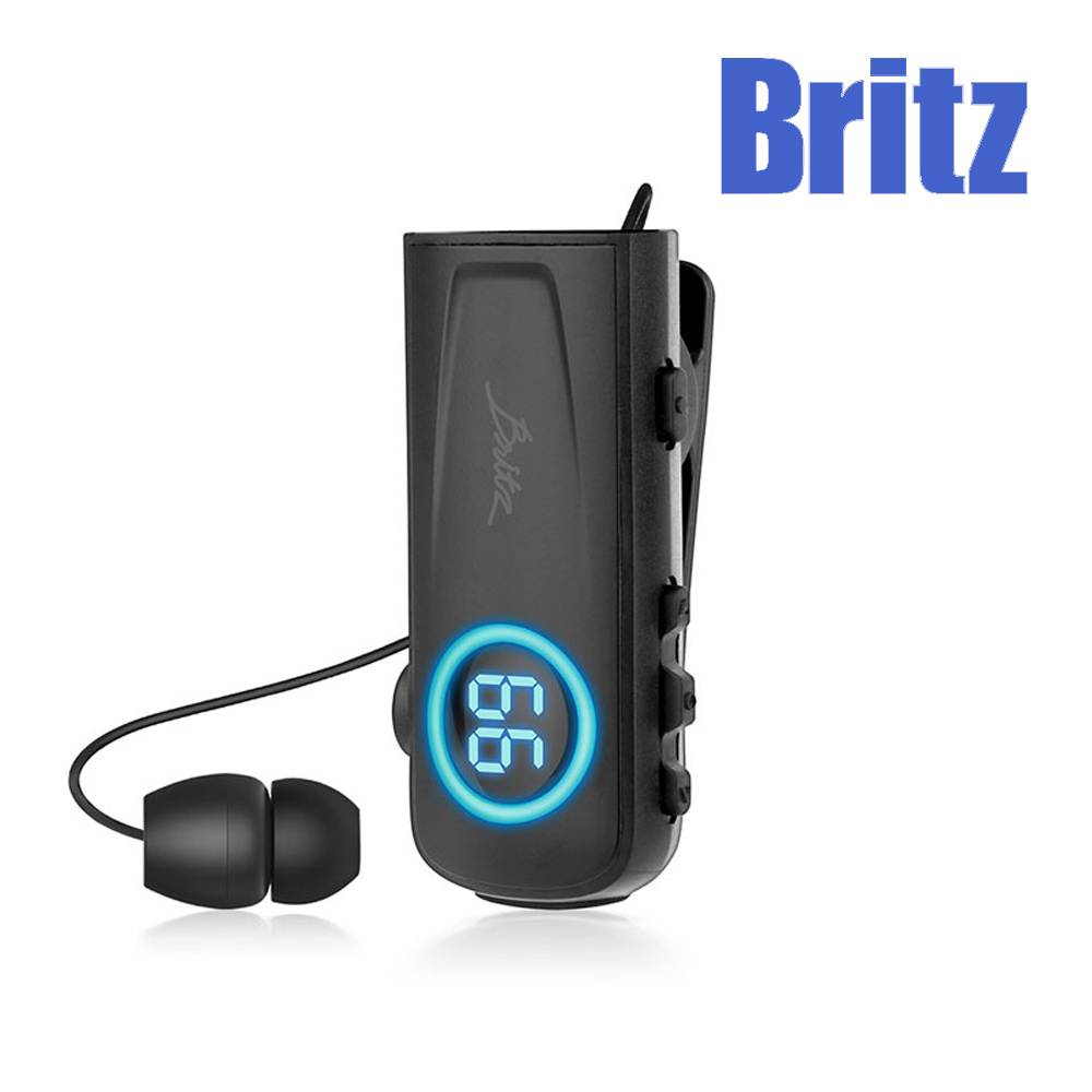 브리츠 클립형 줄타입 블루투스 이어폰 이어셋 택배 기사 이어폰 통화용 이어폰