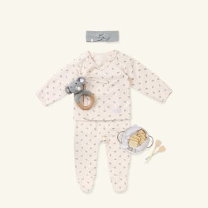 신생아 순면 배넷 저고리 빌리 아델라 뉴본 베이비 출산 선물 세트-블루