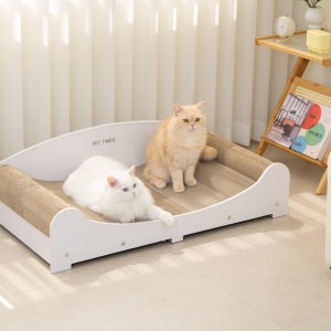 펫타임즈 고양이 스크래쳐 대형 소파 메가스크래처 67cm 네추럴