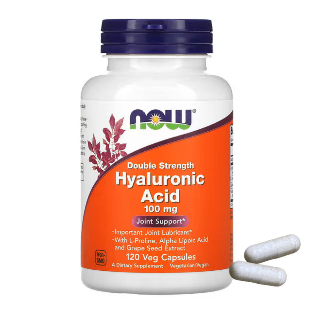 <b>나우푸드 히알루론산</b> 더블스트렝스 100mg 포도씨추출물 알파리포산120정