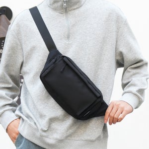 담앤드솜 2세대 심플 힙색 여행용 여행 미니 어깨 방수 가방 슬링백