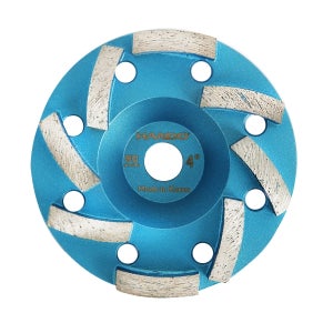 국산 평컵플러스 10cm 다이아몬드컵 콘크리트 석재 바닥 연마 면갈이 우레탄제거 평탄작업