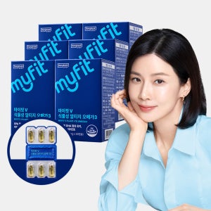 동국제약 마이핏V 식물성 rTG 알티지 오메가3 혈행건강 눈건강 30캡슐, 6개