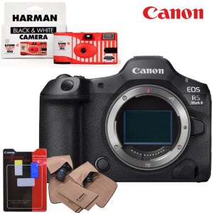 캐논 정품바디 EOS R5 Mark II +LCD보호필름+고급포켓융+포토리뷰 흑백일회용카메라+(새제품보유)+퀵 지원
