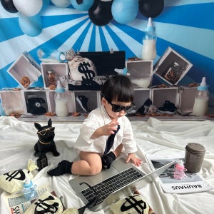 (대여) 보스베이비컨셉 아기 셀프촬영 소품세트 100일 200일 300일 400일 기념사진