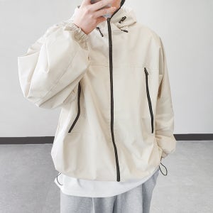 남자 오버핏 바람막이 런닝 자켓 고프코어 베이직 윈드브레이커