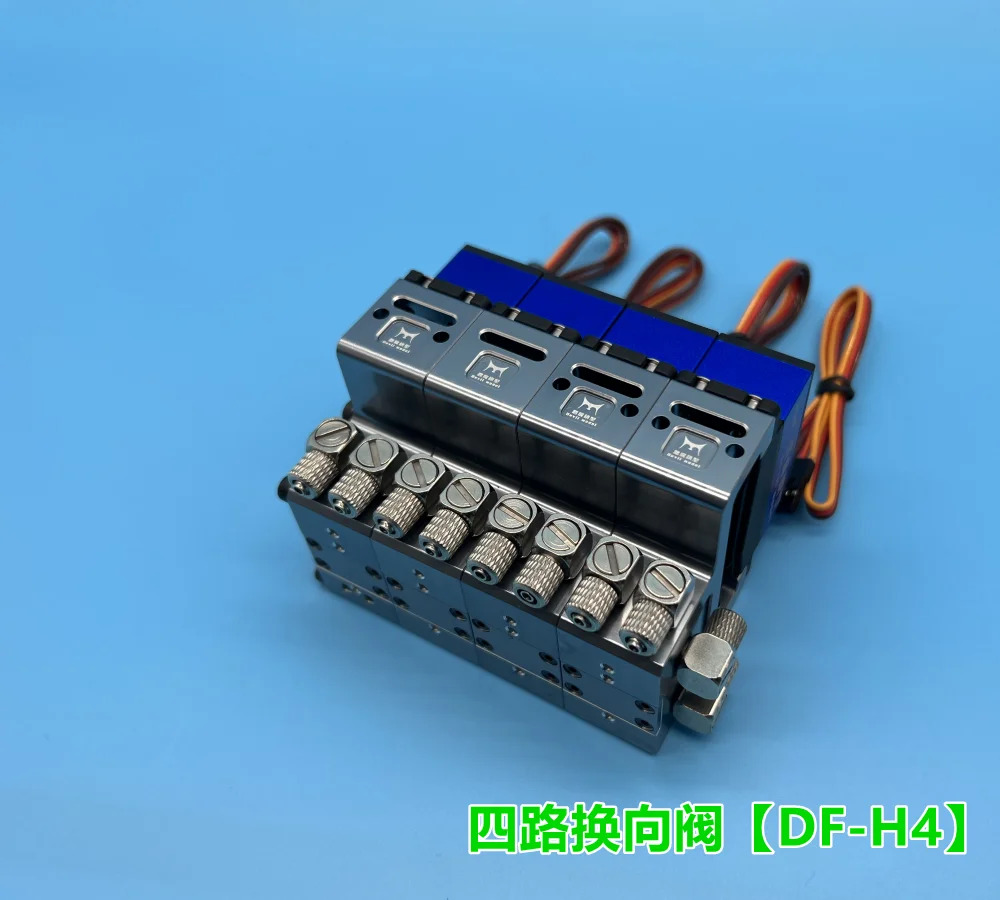 DF RC 유압 오일 밸브 컨트롤러 중립 리턴 포함 1/12 굴삭기 불도저 부품용