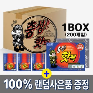충성 핫팩 100g 중형 군용 보온대 200개