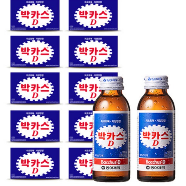 박카스d 디 100ml 100병 피로회복 자양강장 안전포장