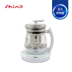 신일전자 무선 보온 티포트 안전잠금 대용량2L 스테인레스소재 꺼짐예약 화이트 SEP-S16LKP 용량 택1