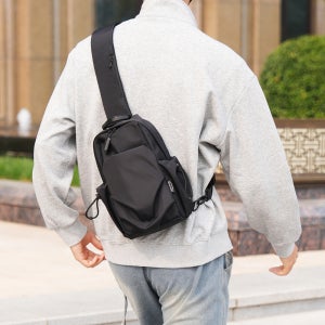 담앤드솜 남성 남자 8포켓 슬링백 크로스백 어깨 방수 여행용 해외 앞으로매는 가방 미니