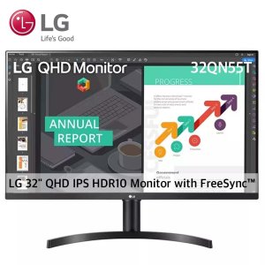 LG 81cm QHD 모니터 32QN55T 미사용 게임용 모니터 75Hz IPS패널