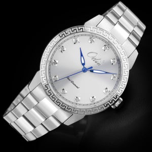 Odin 다이아몬드 남성 시계 클래식 디자인 예물시계 실버