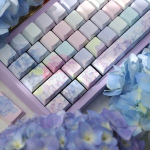 엔드리스 썸머 측각 키캡 반투명 LED 투과 PBT 이중사출 체리 130키 한무무 독거미