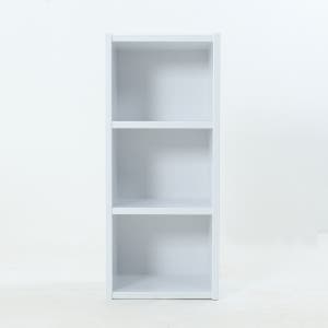 베르데퍼니처 공간깡패 3단 수납장 칼라박스 책장 공간박스 400 화이트