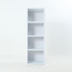 베르데퍼니처 공간깡패 4단 수납장 칼라박스 책장 공간박스 400 화이트