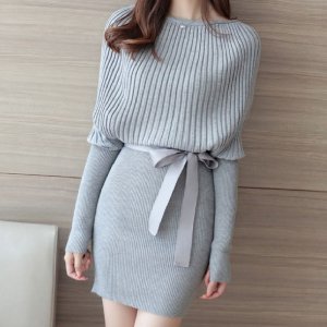 상의 덮는 결혼식 여성 니트 하객 원피스 오피스룩