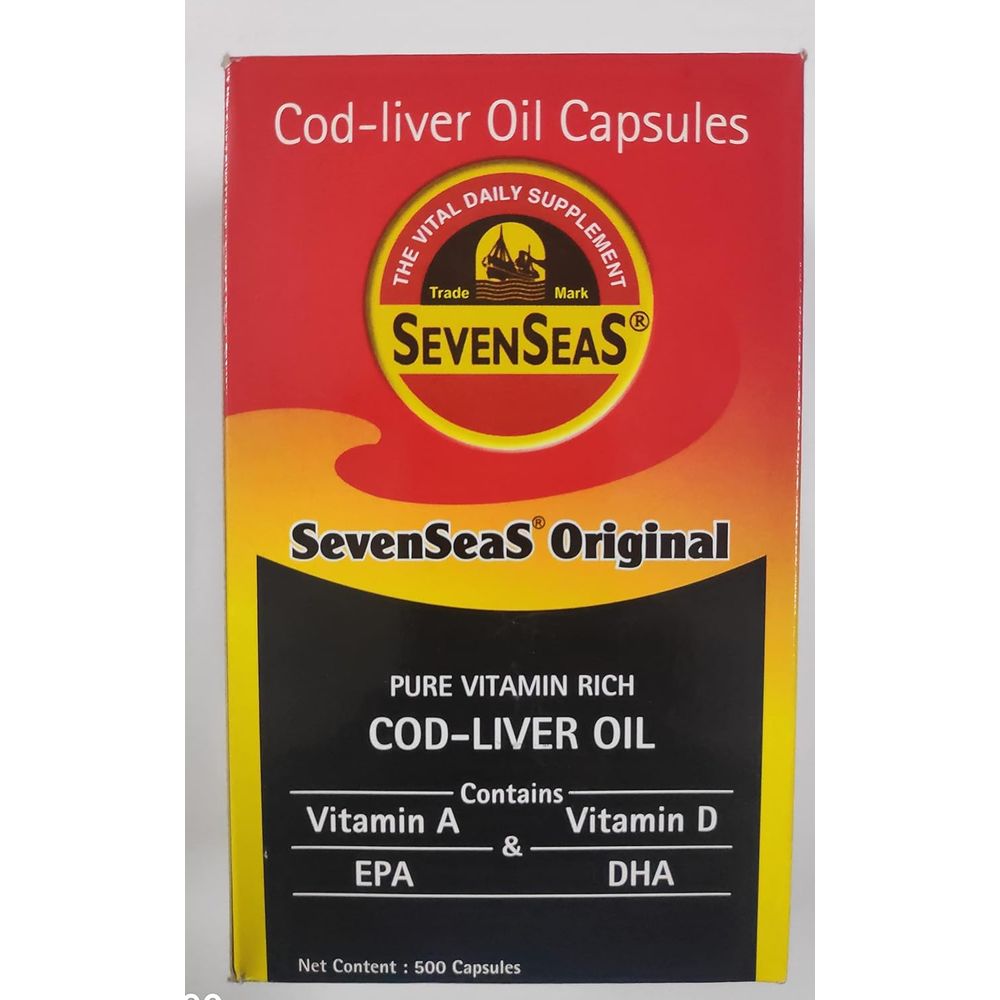 세븐씨 퓨어 비타민 <b>리치</b> 코드 <b>리버</b> 오일 500캡슐