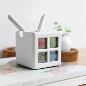 특이한알람시계 무소음탁상시계 미니 디지털 건전지 탁상전자