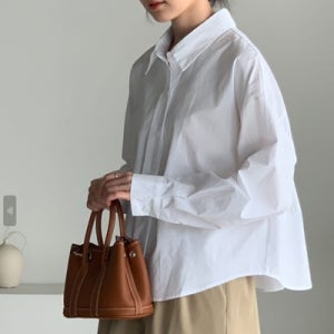 4color 세미크롭블라우스 딥그린셔츠 핀턱셔츠 흰남방