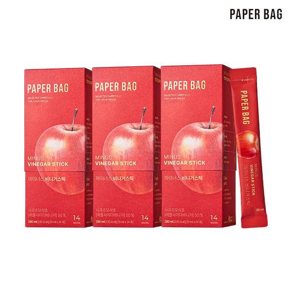 페이퍼백 마이너스 비니거 스틱 3박스(42포) 애사비